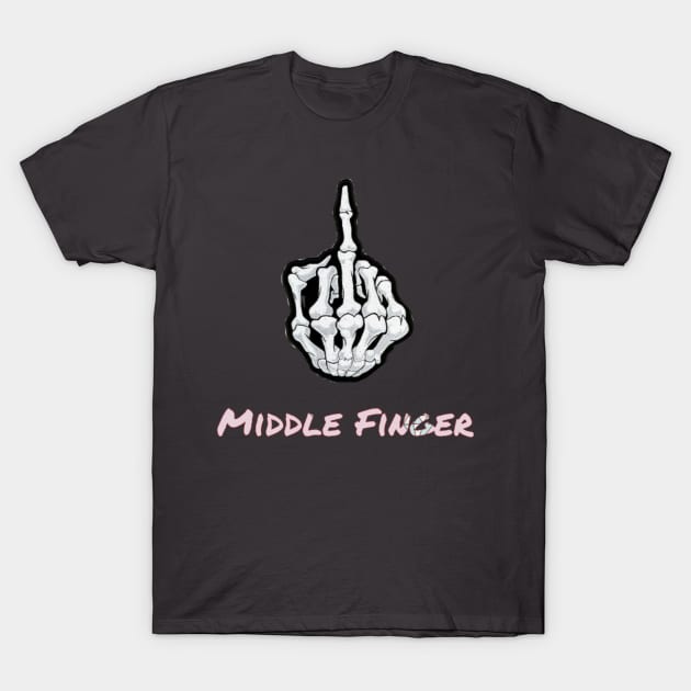 MIDDLE FINGER T-Shirt by DWARKESH